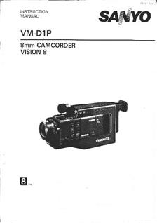 Sanyo VM D 1 P manual. Camera Instructions.